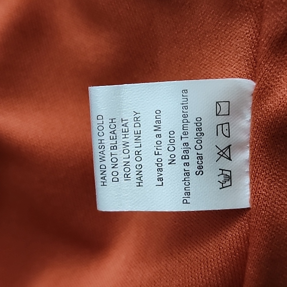 New bohme Rust Floral Maxi Dress, NWT, Size Large - Picture 8 of 11